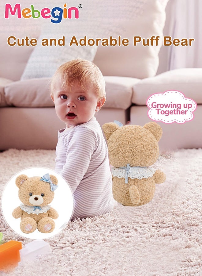 MEBEGIN 30cm Stuffed Teddy Bear, Unique Shape Bear Toy with Bowknot, Adorable Comfortable Plush Toy, Creative Interior Decoration, Fun Themed Room Decor, Made of Soft Premium Stuffing Material, Ideal Gift for All Age - Image 5